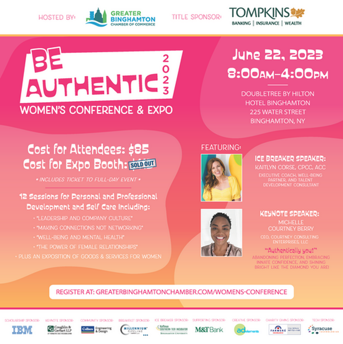 2024 Women S Conference And Expo Jun 25 2024 Greater Binghamton   EventSNPImage 2023 Be Authentic Poster 5 5 (002) 